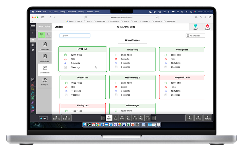 Salon Manager College System 