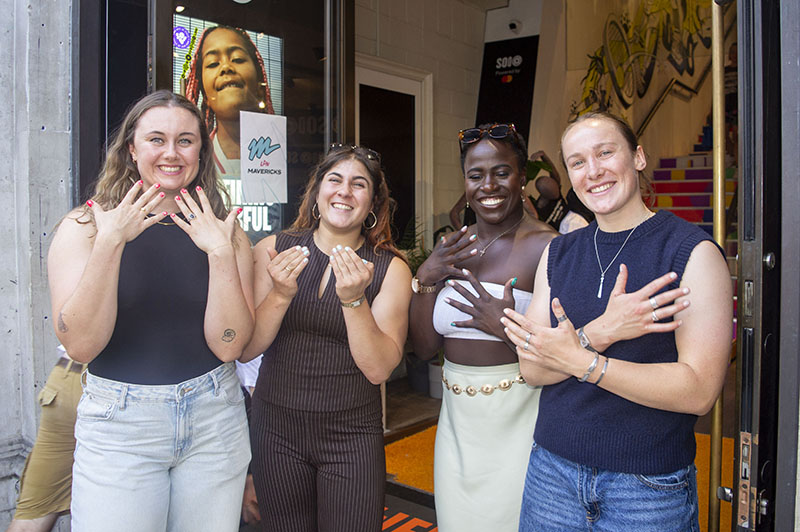 TGB X Bristol Bears Women nails