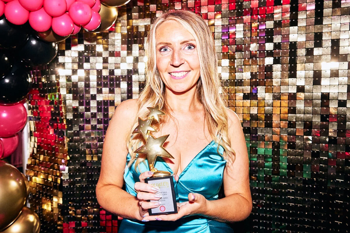 Sarah Rushworth of The Nail Shed scratch stars Home Nail Salon of the Year.